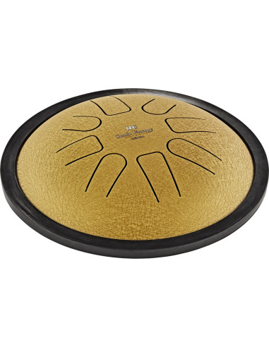SSTD3G 7" Small Steel Tongue Drum, C Minor, 8 Notes, Gold