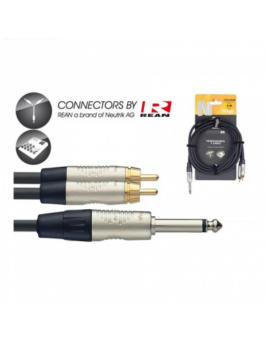 Stagg - Nyc3/P2cmr 3m Cable Y Jckm-2 Rcam Dlx