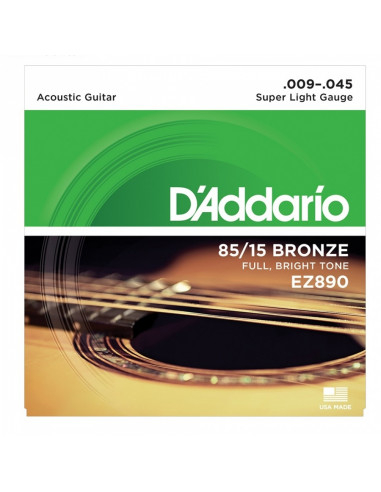 D'addario - EZ890 Sup Light 09-12-15-25-35-45