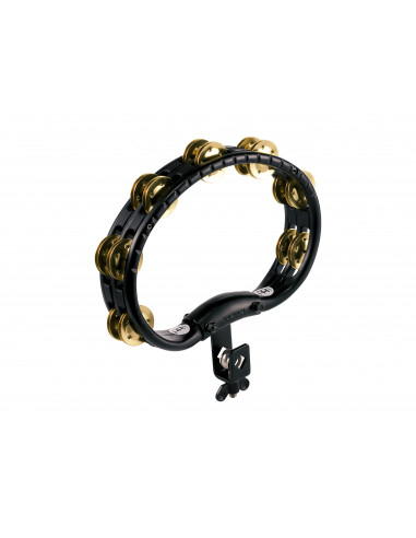 Meinl,Mountable Traditional ABS Tambourine,Brass Jingles Black 2 rows