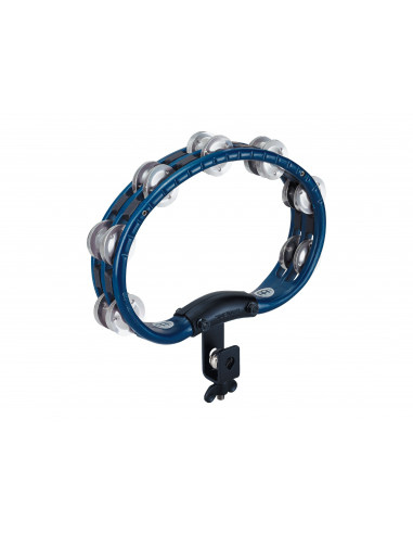 Meinl,Mountable Traditional ABS Tambourine,Aluminum Jingles Blue 2 rows