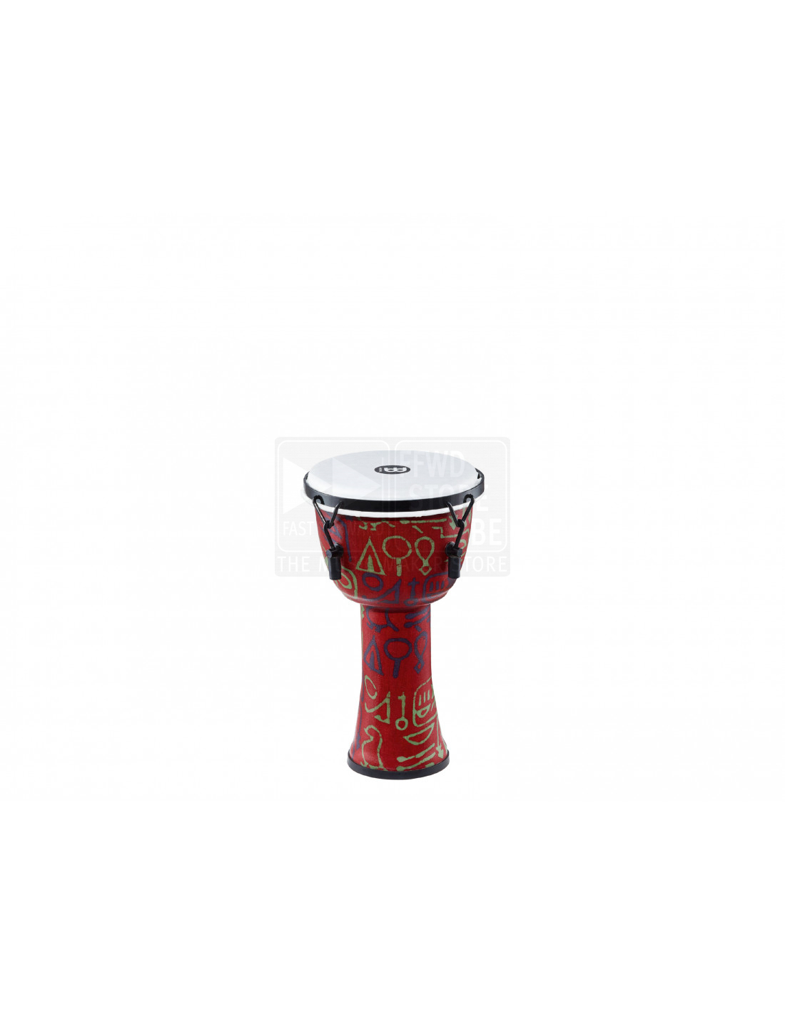 Pharaohs Script Meinl Percussion PMDJ1-M-F Medium Mechanically Tuned Travel Series Djembe with Synthetic Shell and Head 