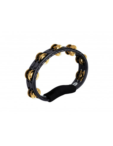 Meinl,Hand Held Traditional ABS Tambourine,Brass Jingles Black 2 rows