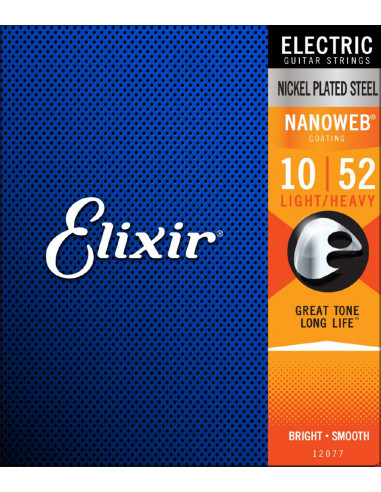 Elixir – Nanoweb Light-Heavy Strings 10-52