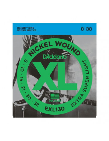 EXL130 - Nickel Wound Extra Super Light 8-38