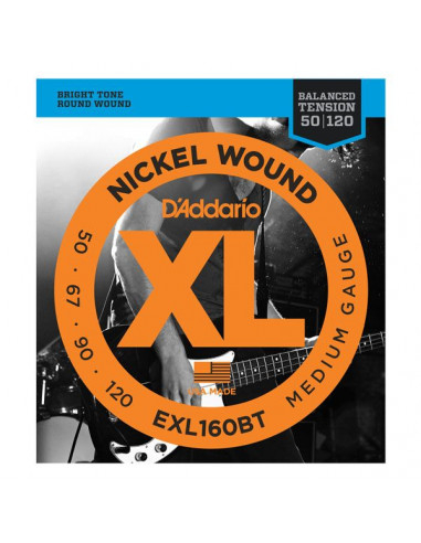 D'addario – EXL160BT – Nickel Wound BT Medium 50-120