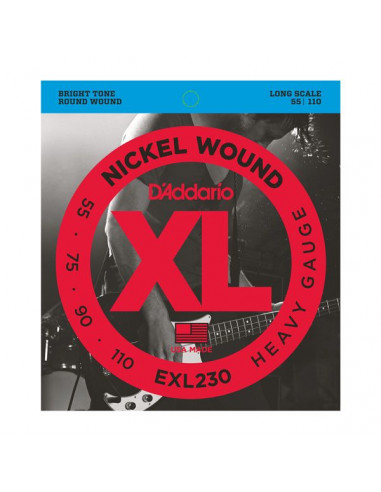 D'addario – EXL230 – Nickel Wound Heavy 55-110
