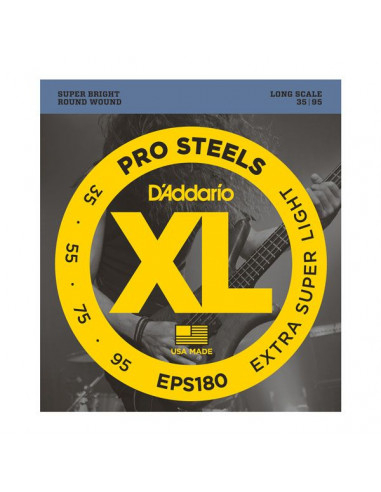 D'addario – EPS180 – ProSteels Bass Extra Super Light 35-95