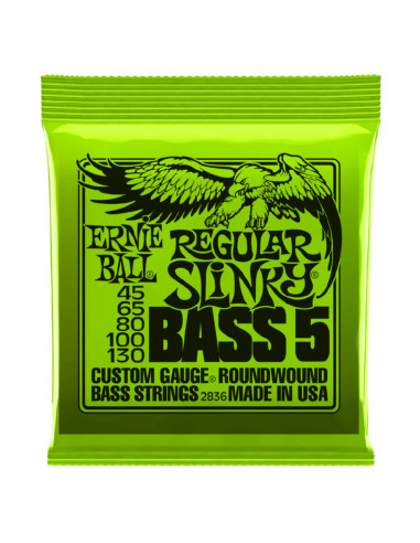 Ernie Ball – 2836 – Regular Slinky 5-Strings 45-130