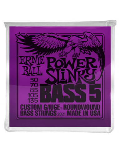 Ernie Ball – 2821 – Power Slinky 5-Strings 50-135