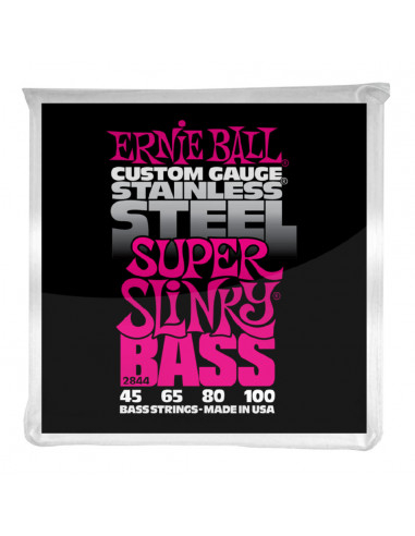 Ernie Ball – 2844 – Stainless Steel Super Slinky 45-100