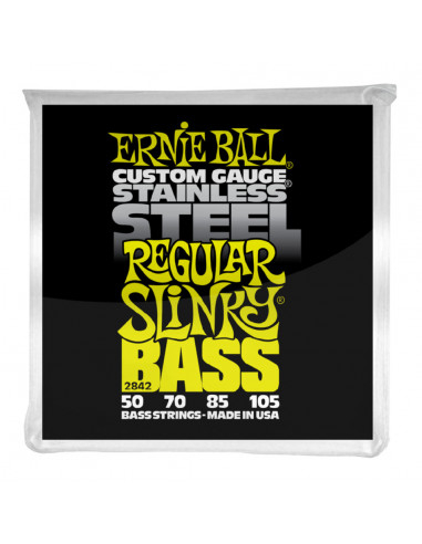 Ernie Ball – 2842 – Stainless Steel Regular Slinky 50-105