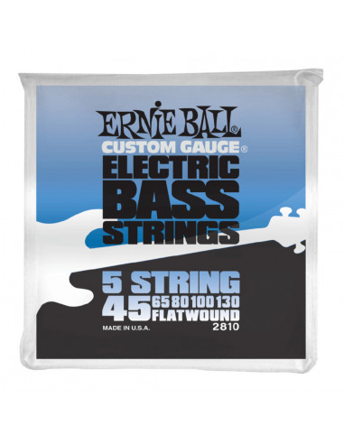 Ernie Ball – 2810 – Flatwound 5-Strings 45-130