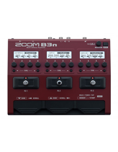 ZOOM, B3n Bass Effects & Amp Simulator Pedal