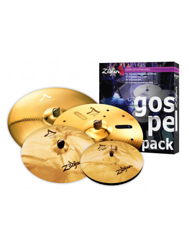 Zildjian - Cymbal set, A Custom, Gospel Pack, 14H/17Cr/18EFX/21R