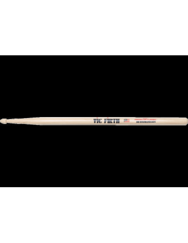 Vic Firth - 5BDG - Baguettes Batterie American Classic Hickory Olive Bois 5b Double Glaze