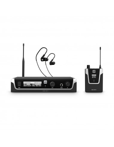 LD Systems, U508 IEM HP, In-Ear Monitoring System with Earphones