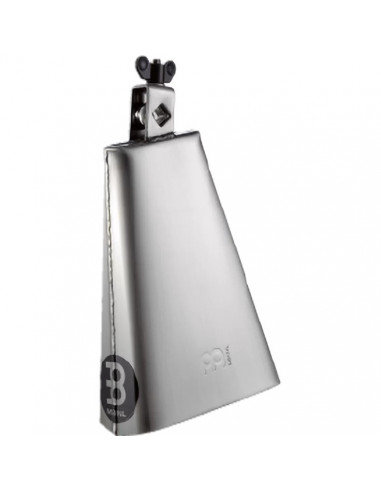 Meinl,STB80B,Chrome & Steel Finish Cowbell,Hand Brushed Steel,2 1/2"& 3 1/2" & 5"