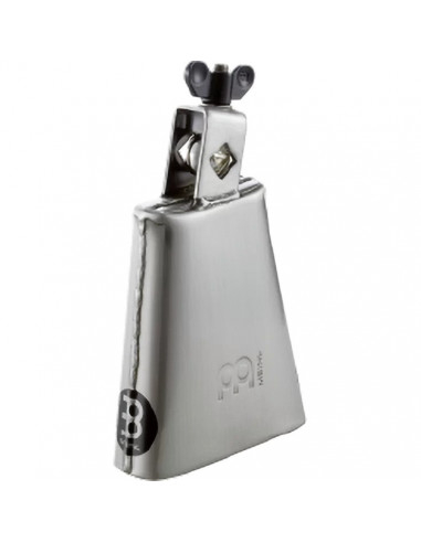 Meinl,STB45H,Chrome & Steel Finish Cowbell,Hand Brushed Steel,4 1/2"
