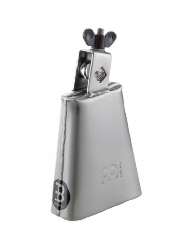 Meinl,STB45M,Chrome & Steel Finish Cowbell,Hand Brushed Steel,4 1/2"