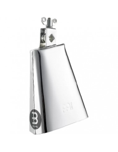 STB625-CH - Chrome & Steel Finish Cowbell - High Polished Chrome - 6 1/4"