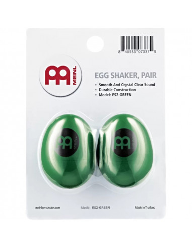 Meinl,ES2-GREEN,Egg Shaker Pair,Green