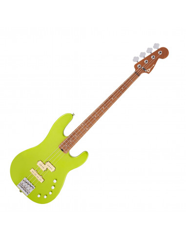 Charvel,Pro-Mod San Dimas Bass PJ IV, Lime Green Metallic