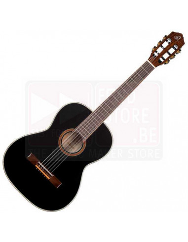 R221BK-7/8 - Ortega Family Series 7/8 Size Guitar Black