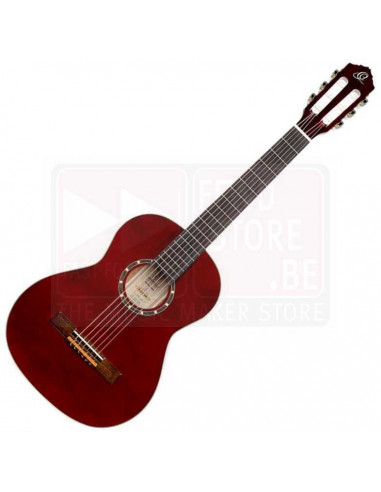 R121-3/4WR - Ortega Family Series 3/4 Size Guitar Wine Red