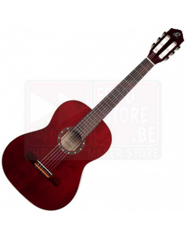 R121-7/8WR - Ortega Family Series 7/8 Size Guitar Wine Red