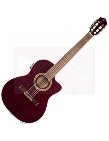 RCE138-T4STR - Ortega Performer Series Acoustic-Electric Guitar Stained Red