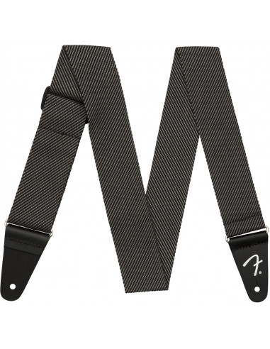Modern Tweed Strap Gray/Black 2"