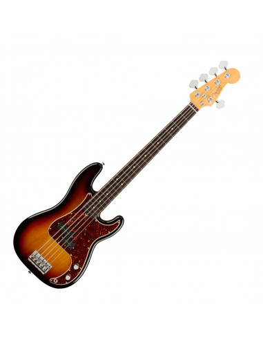 American Professional II Precision Bass V - 3-Color Sunburst