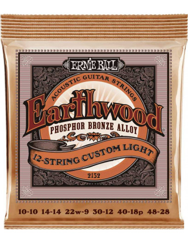 2152 - Earthwood phosphore bronze custom light /12 cordes 10-48