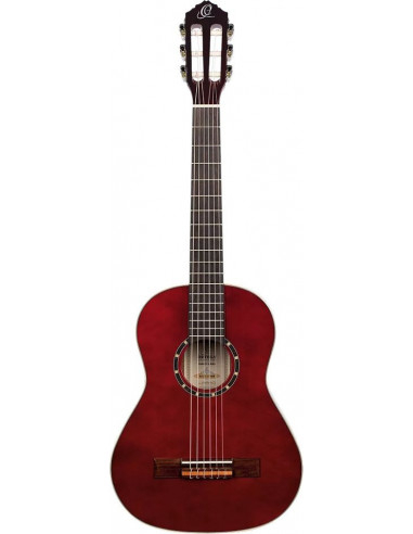 R121-1/2WR - Ortega Family Series 1/2 Size Guitar Wine Red