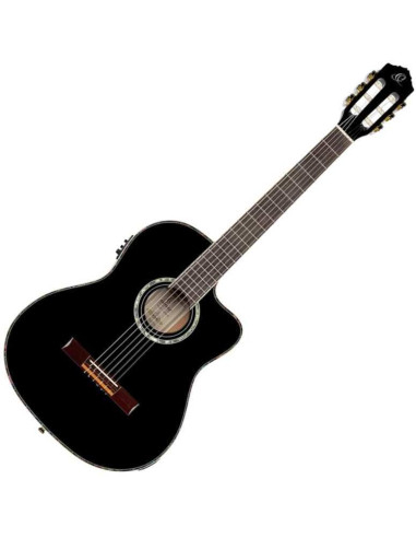 RCE145BK - Ortega Family Series Pro Acoustic-Electric Guitar Black