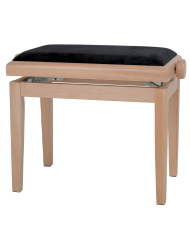 130120 - Piano Bench Deluxe - Naturel mat