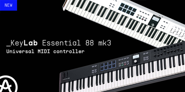 Le KeyLab Essential mk3 arrive en 88 touches